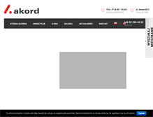 Tablet Screenshot of akord-dom.pl